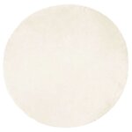 vidaXL Tapis en Peau de Mouton Synthétique Blanc 200 x 200 cm