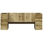 vidaXL Banc avec jardinières 167 5x60x65 cm bois de pin imprégné