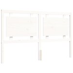 vidaXL Cadre de lit sans matelas blanc bois de pin massif