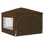 vidaXL Tente de fête pop-up 290 x 290 x 245 cm Taupe