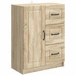 vidaXL Buffet Chêne Sonoma 66 x 34 5 x 87 cm Bois d'ingénierie