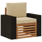 vidaXL Sofa de milieu extérieur Naturel