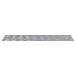 vidaXL Plaques à damier 4 Pièces Argent 90 x 30 cm Aluminium