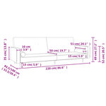 vidaXL Canapé-lit à 2 places avec deux oreillers Vert foncé Velours