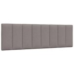 vidaXL Lit avec matelas Hanko taupe 160x200 cm tissu