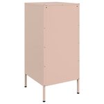 vidaXL Buffets 2 Pièces rose 36x39x79 cm acier