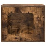 vidaXL Maison pour chat Chêne fumé 51 x 30 x 42 cm Bois d'ingénierie