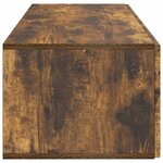vidaXL Meuble TV mural 98 x 41 x 30 cm Chêne fumé Bois d'ingénierie