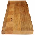 vidaXL Dessus de table à bord vivant 160x20x2 5cm bois massif manguier