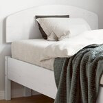 vidaXL Tête de lit blanc 100 cm bois massif de pin
