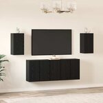 vidaXL Ensemble meuble TV 7 Pièces Chêne noir 30.5 x 30 x 60 cm