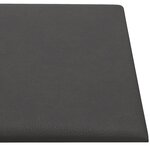 vidaXL Panneaux muraux 12 Pièces Gris 30x30 cm Similicuir 1 08 m²