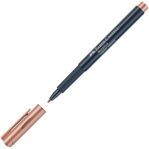 Marqueur Metallics Pointe Moyenne 1 5 mm Cuivre x 10 FABER-CASTELL