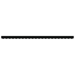 vidaXL Valance de store pour cadre de 5 m Noir 4.8x0.2 m
