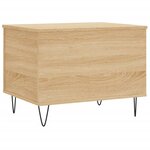 vidaXL Table basse Chêne sonoma 60x44 5x45 cm Bois d'ingénierie