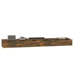 vidaXL Armoires murales 2Pièces Chêne fumé 102x30x20 cm Bois d'ingénierie