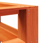 vidaXL Tête de lit de bibliothèque en forme de L bois massif de pin