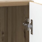 vidaXL Table de chevet Chêne artisanal 43 x 34 5 x 47 cm