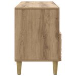 vidaXL Meuble TV 102 x 34 5 x 50 cm Chêne artisanal Bois d'ingénierie