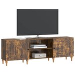 vidaXL Meuble TV 150 x 31 x 50 cm Chêne fumé Bois d'ingénierie