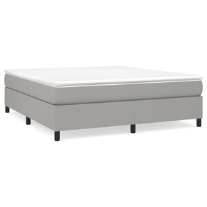 vidaXL Cadre de lit sans matelas gris clair 180x200 cm tissu