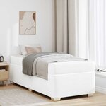 vidaXL Cadre de lit Blanc 80 x 200 cm Faux cuir