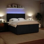 vidaXL Sommier à lattes de lit et matelas Noir 200x200 cm Velours