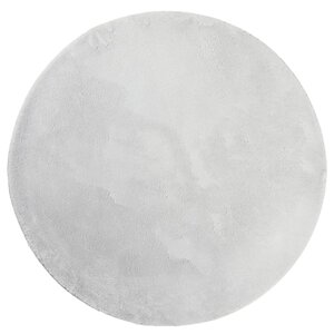 vidaXL Tapis HUARTE à poils courts doux et lavable gris Ø 120 cm