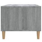 vidaXL Table basse sonoma gris 89 5x50x40 cm bois d'ingénierie