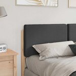 vidaXL Tête de lit capitonnée Brun et gris foncé 120 cm Pin massif