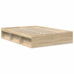 vidaXL Cadre de lit sans matelas chêne sonoma 120x190 cm