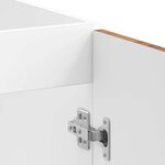 vidaXL Meuble sous évier Porto 2 Pièces Marron Bois d'ingénierie