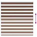 vidaXL Store zèbre marron 150x150cm largeur du tissu 145 9cm polyester