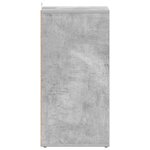 vidaXL Armoires à chaussures 2 Pièces Gris béton Bois d'ingénierie