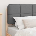 vidaXL Cadre de lit avec tête de lit rembourrée Gris clair