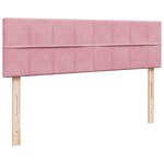 VidaXL Cadre de lit ottoman avec matelas rose 160x200 cm velours