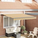 vidaXL Auvent Rétractable Rayure Multicolore 300x250 cm tissu