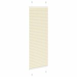 vidaXL Store plissé crème 40x100 cm largeur du tissu 39 4 cm polyester