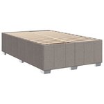 vidaXL Cadre de lit sans matelas taupe 120x190 cm tissu