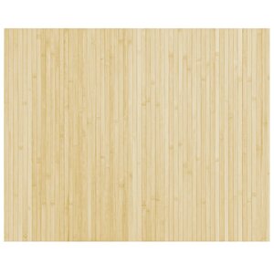 vidaXL Tapis rectangulaire naturel clair 80x100 cm bambou