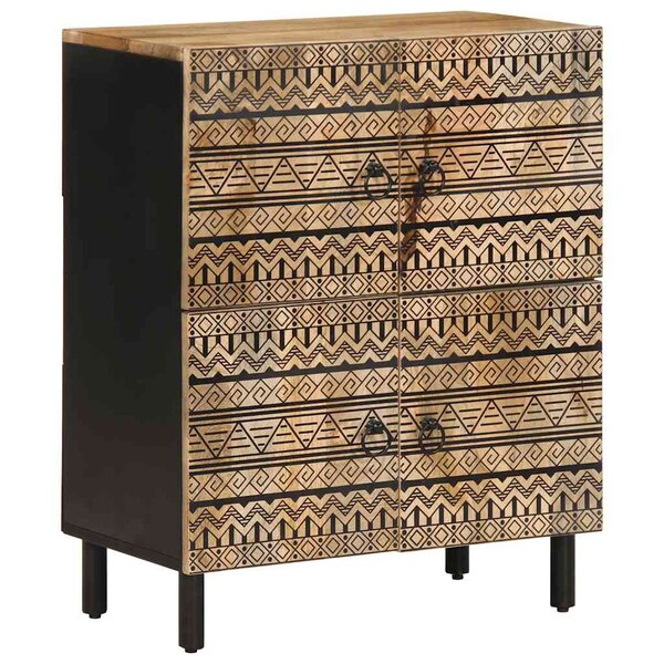 vidaXL Buffet 60x33 5x75 cm bois de manguier brut massif
