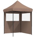 vidaXL Tente de fête 200 x 200 x 306 cm Marron Tissu Oxford