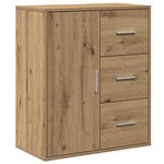 vidaXL Buffet chêne artisanal 60 x 31 x 70 cm Bois d'ingénierie