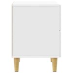 vidaXL Table de chevet 2 Pièces Blanc brillant 43 x 34 5 x 48 cm
