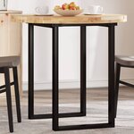 vidaXL Dessus de table rond Ø80x4 cm bois massif d'acacia