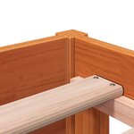 vidaXL Lit de jour sans matelas cire marron 80x200 cm bois pin massif