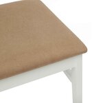 vidaXL Chaise de salle à manger 2 Pièces Blanc et marron