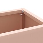 vidaXL Porte-parapluie avec stockage Rose 28 x 12 x 41 cm Acier