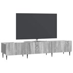 vidaXL Meuble TV Sonoma gris 147 x 34 5 x 32 cm Bois d'ingénierie