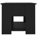 vidaXL Table basse noir 79x49x41 cm bois d'ingénierie